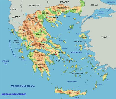 Mapa de Grecia destacando la región de Kalamata