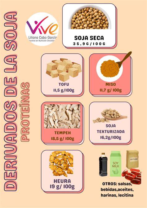 Granos de soja y sus productos derivados