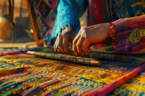 Artesano tejiendo un rebozo tradicional