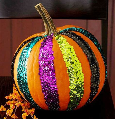 Calabaza decorada con pintura