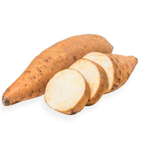 Boniato blanco y naranja