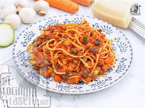 Ingredientes principales para espaguetis con costillas