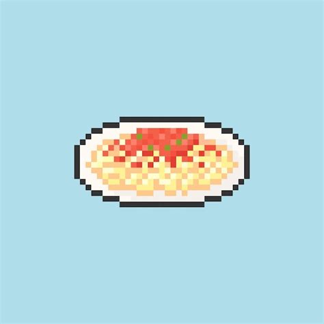 GIF animado de espaguetis en pixel art
