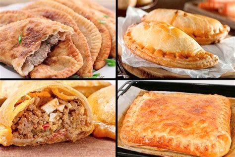 Detalle de diferentes tipos de empanadas gallegas
