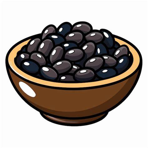 Ilustración de frijoles negros