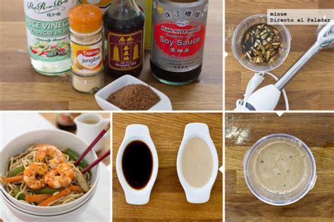 Ingredientes para la salsa teriyaki casera