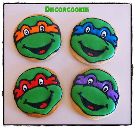 Galletas decoradas como Tortugas Ninja
