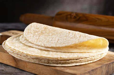 Tortillas de trigo apiladas