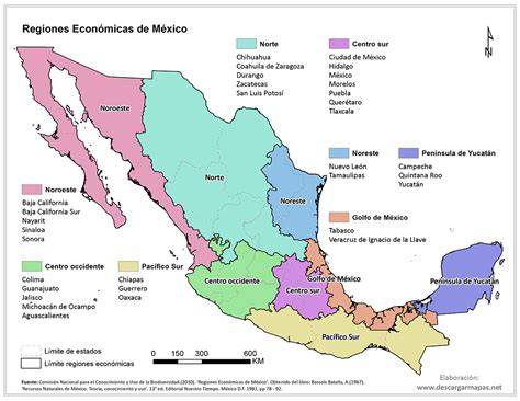 Mapa de México con las regiones destacadas por sus tortillas de trigo