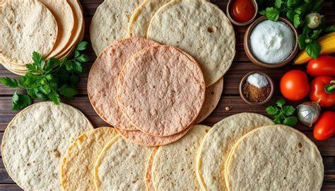 Comparación de tortillas de trigo y maíz