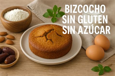 Infografía de ingredientes para bizcocho sin gluten