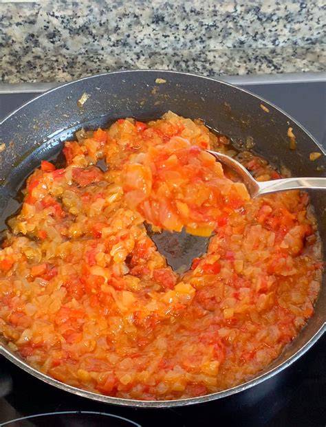 Sofrito de verduras para empanada