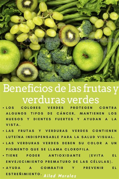 Infografía: Beneficios de las verduras verdes
