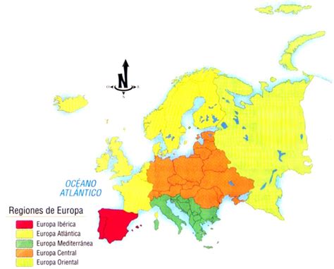 Mapa de Europa destacando regiones de origen de las crepes