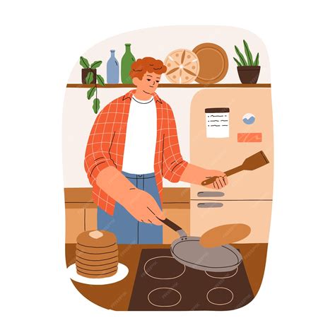 Sartén cocinando crepes