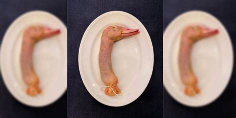 Ingredientes para cuello de pato relleno