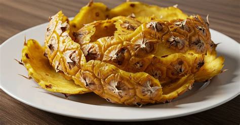 Imagen de la cáscara de piña siendo utilizada para hacer una infusión