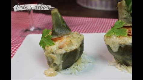 Infografía con los pasos para preparar alcachofas rellenas