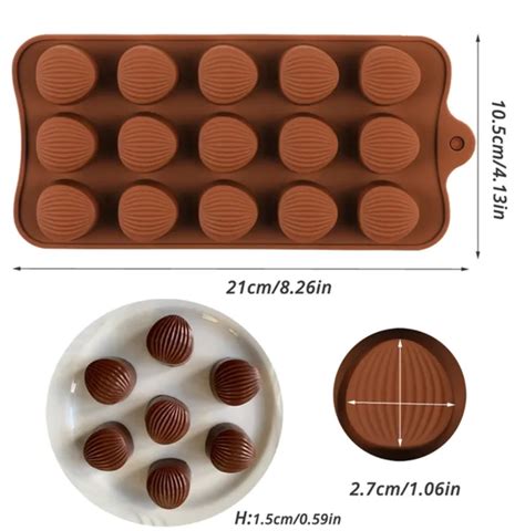 Molde de silicona para besos de chocolate