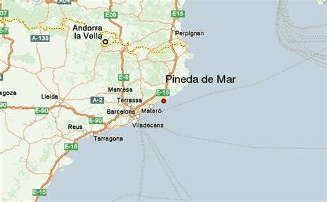 Mapa de Pineda de Mar, España