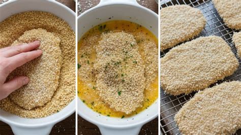 croquetas fritas doradas con rebozado de panko y semillas