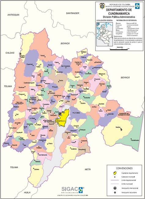 Mapa de Sopó, Cundinamarca
