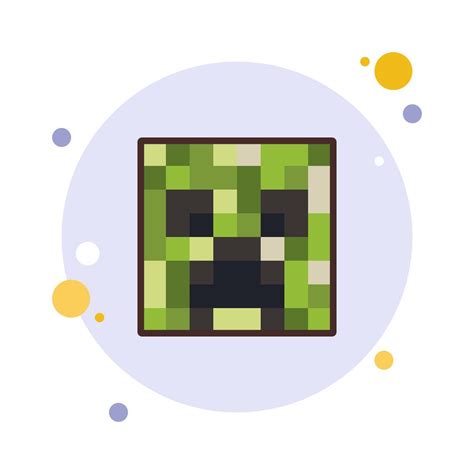Icono de Minecraft Creeper en diferentes estilos