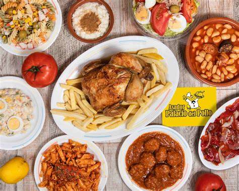 Variedad de platos caseros ofrecidos por Palacio del Pollo