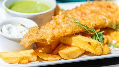 Merluza en tempura con salsa