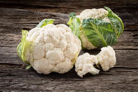 Coliflor fresca y sus ramilletes