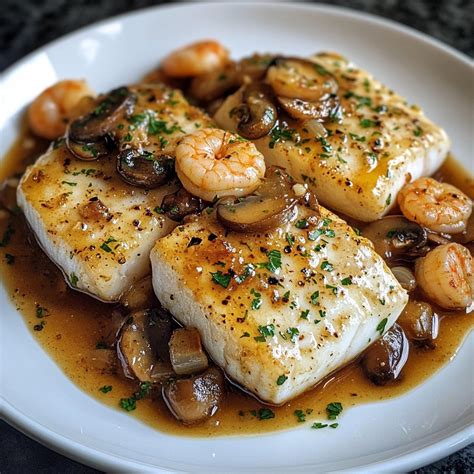 Ingredientes frescos para bacalao con champiñones