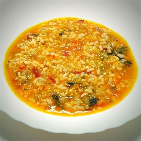 Arroz caldoso con níscalos