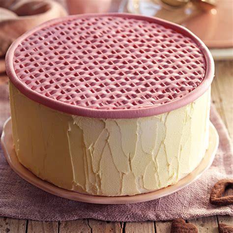 Proceso de cobertura de tarta con buttercream