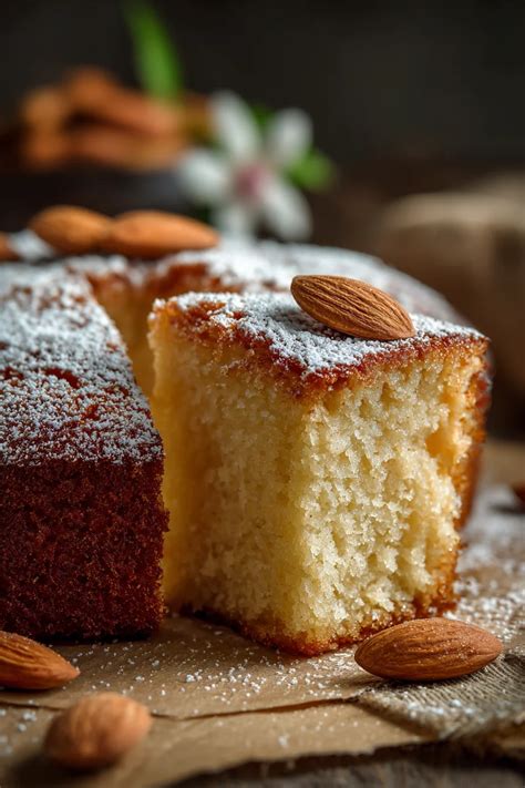 Ingredientes para bizcocho de almendra sin gluten