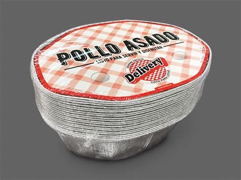 Envases de aluminio para pollo asado