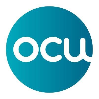 Logo de la OCU y ejemplos de sus guías de compra
