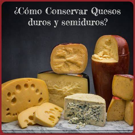 Variedad de quesos duros y semiduros adecuados para congelar