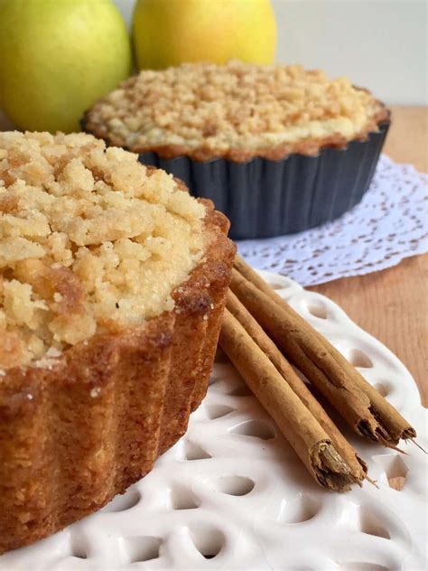 Tarta de manzana con cobertura de crumble