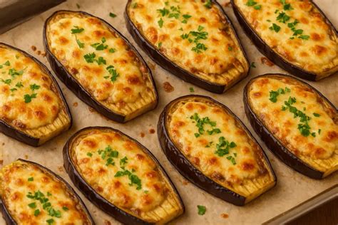plato de berenjenas gratinadas al horno