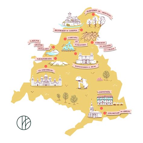 Mapa de Gallarta y alrededores con puntos de interés gastronómico