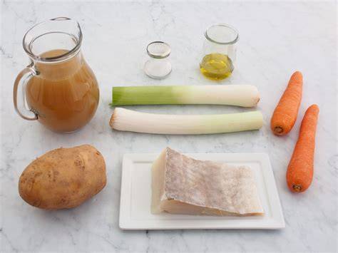 Esquema de ingredientes para porrusalda