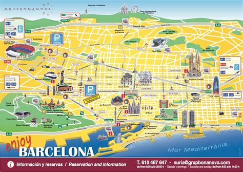 Mapa de Barcelona con puntos de interés de restaurantes sin gluten
