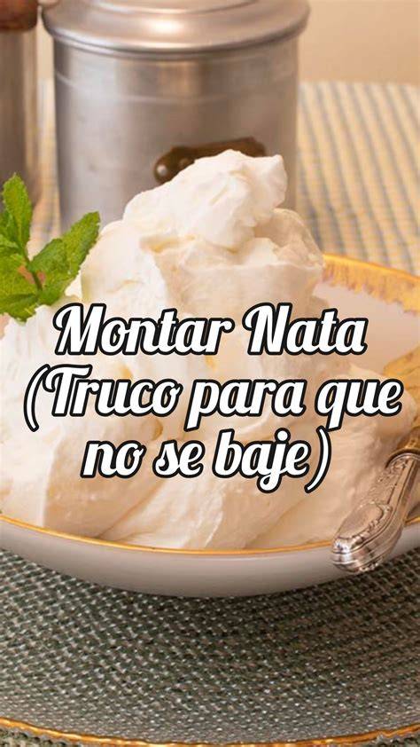 Nata en buen estado y nata estropeada