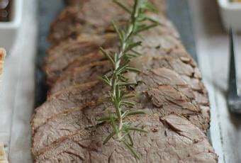 Roast beef de ternera con hierbas aromáticas