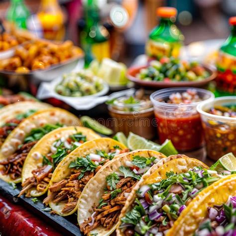 Variedad de tacos con diferentes rellenos