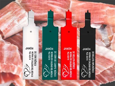 Esquema de las etiquetas de jamón ibérico