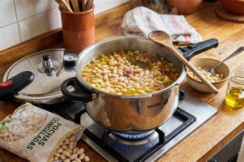 Olla rápida con ingredientes