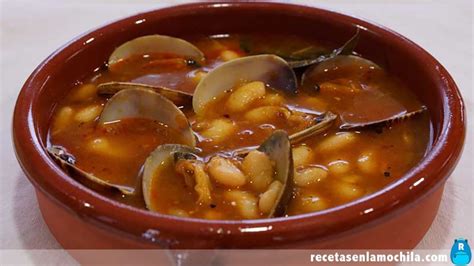 Thermomix preparando fabes con almejas