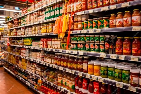 Estante de supermercado con productos ecológicos ALDI