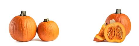 Calabaza entera y cortada en trozos